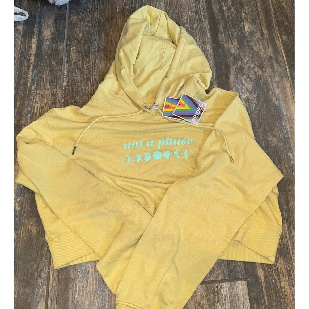 not‎ a phase pride crop hoodie target womens medium NWT